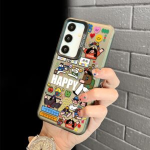 Coque Samsung "Smile" - Personnages Joyeux & Messages Positifs