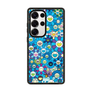 Coque Samsung Fleurs Bleues & Soleils