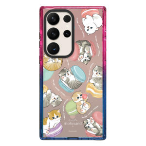 Coque Samsung Mofusand - Chats & Macarons