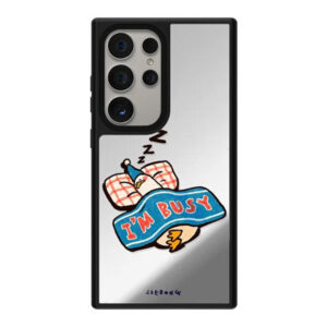 Coque Samsung "I'M BUSY" - Poussin Dormeur