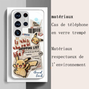 Coque Samsung Verre Trempé Pikachu - Édition Collector