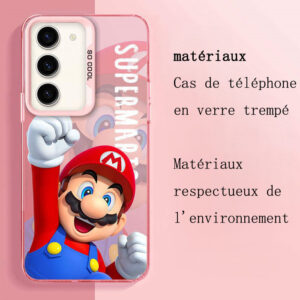 Coque Samsung Super Mario Souriant - Verre Trempé