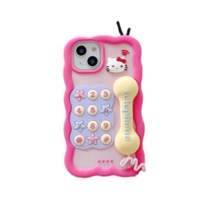 Coque iPhone Téléphone Rétro Hello Kitty