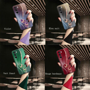 Coque Samsung Élégante avec Papillon & Ruban Doré