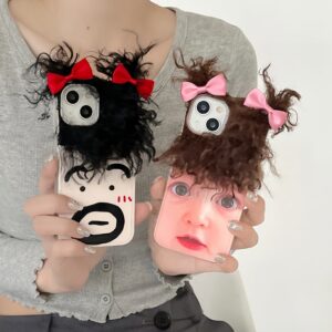 Coque iPhone Déguisement - Perruque Afro Colorée