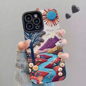 Coque Samsung Art Abstrait - Paysage Coloré Psychédélique