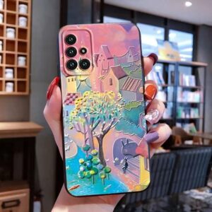 Coque SAMSUNG - Illustration de Village de Conte de Fées