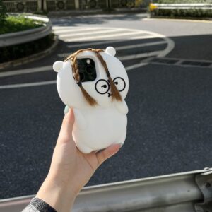 Coque iPhone Ours Tressé en Peluche