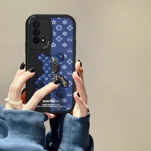 Étui Samsung Bicolore Streetwear - Robot Ours, Motif Couronne & Message