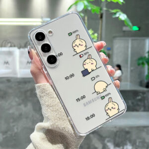 Coque Samsung Lapin Mignon - Histoire de la Batterie de 7h à 18h en Images