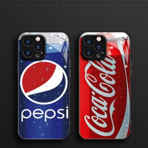 Coque iPhone 15 Pro Max - Canette de Coca-Cola / Pepsi Étanche Anti-Choc pour Fans de Boissons et Style Urbain