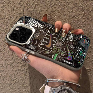 Coque iPhone 13 Pro Motif Logo Nike Répétitif - Verre Trempé Graphique