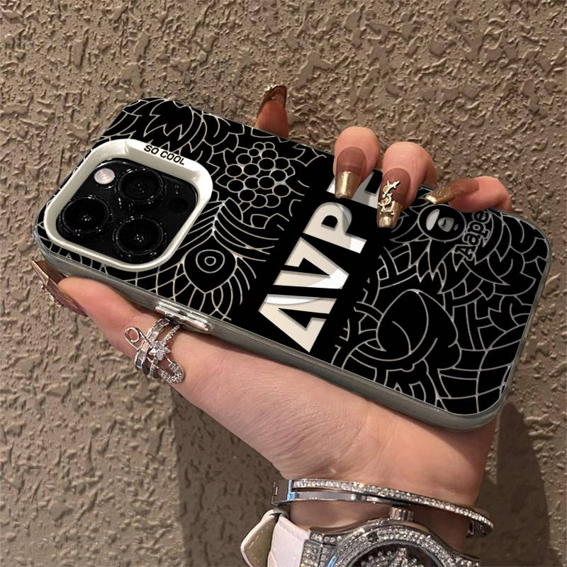 Coque iPhone 15 Pro Max AAPE Logo APE Géant - Verre Trempé